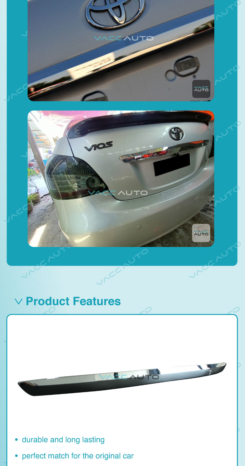 Toyota Vios NCP93 Rear Chrome Bar VACC AUTO