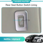 Toyota Alphard / Vellfire AH30 ANH30 Rear Seat Button Switch Silver Lining