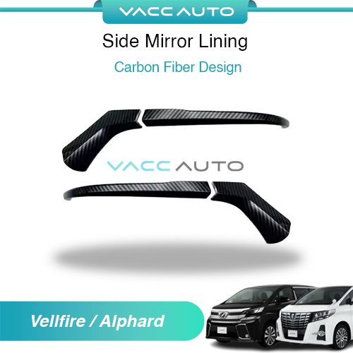 Toyota AH30 Side Mirror Lining (Carbon) PP-1