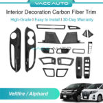Toyota Vellfire / Alphard 2015 - 2023 Interior Decoration Carbon Fiber Design For Vellfire / Alphard Vacc Auto Brand 30-Day Warranty