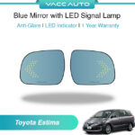 Toyota Estima ACR50 Blue Mirror with LED Signal Lamp 1 Year Warranty VACC AUTO