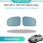 Perodua Bezza Blue Mirror With LED Signal Lamp 1 Year Warranty VACC AUTO