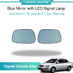 Toyota Corolla Altis E120 Blue Mirror with LED Signal Lamp 1 Year Warranty VACC AUTO