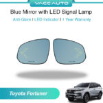 Toyota Fortuner 2nd Blue Mirror with LED Signal Lamp 1 Year Warranty VACC AUTO