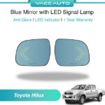 Toyota Hilux KUN25 Blue Mirror with LED Signal Lamp 1 Year Warranty VACC AUTO