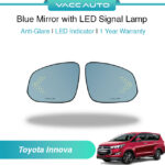Toyota Innova AN140 Blue Mirror with LED Signal Lamp 1 Year Warranty VACC AUTO