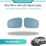 Perodua Myvi M600 Blue Mirroe with LED Signal Lamp 1 Year Warranty VACC AUTO