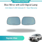 Toyota Vios NCP42 Blue Mirror with LED Signal Lamp 1 Year Warranty VACC AUTO