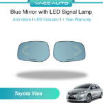 Toyota Vios NCP93 Blue Mirror with LED Signal Lamp 1 Year Warranty VACC AUTO