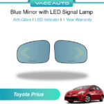 Toyota Prius 3rd Blue Mirror with LED Signal Lamp 1 Year Warranty VACC AUTO