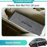 Toyota Estima ACR50 Interior Slot Mat Felt Vacc Auto Brand