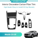 Mazda CX-30 2019 - 2024 Interior Decoration Carbon Fiber Design For Corolla Cross Vacc Auto Brand 30-Day Warranty
