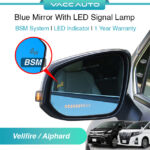 Toyota Vellfire / Alphard AH30 ANH30 Blue Mirror with LED Signal Lamp BSM System 1 Year Warranty VACC AUTO