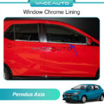 Perodua Axia 2nd Window Chrome Lining