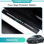 Honda CIty GM6 Door Step Protector Sticker Carbon