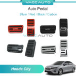 Honda City GN2 Auto Pedal Black Red Silver Carbon
