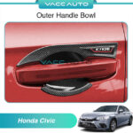 Honda Civic FE Outer Handle Cover Carbon Black