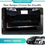 Toyota Vellfire AH30 AGH30 ANH30 Rear Bumper Chrome Bar (Facelift)