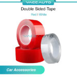 Double Side Tape Red White (5cm X 3m/3cm x 3m) Vacc Auto Car Accessories