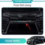 Toyota Vellfire AH30 AGH30 ANH30 Front Grill Lining Chrome