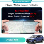 Proton X90 Player / Meter Screen Protector Tempered Glass