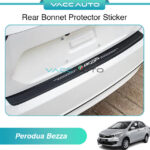 Perodua Bezza D63D Rear Bonnet Protector Sticker Carbon