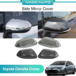 Toyota Corolla Altis E210 Side Mirror Cover Carbon Chrome Stick Type