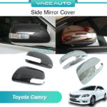 Toyota Camry XV40 Side Mirror Cover (Replace / Stick Type) Carbon Chrome