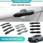 Toyota Corolla Cross Handle Cover Black Carbon Chrome