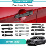 Toyota Veloz Door Handle Cover Chrome Carbon Matte Black