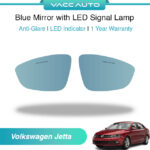 Volkswagen Jetta (MK6/A6) 2012-2019 Blue Mirror with LED Signal Lamp 1 Year Warranty VACC AUTO