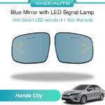 Honda City GN2 Blue Mirror with LED Signal Lamp 1 Year Warranty VACC AUTO