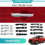 Perodua Ativa A200 Door Handle Cover Chrome Carbon Matte Black