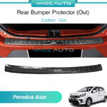 Perodua Axia B200 Rear Bumper Protector Carbon Out