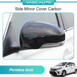 Perodua Axia B200 Side Mirror Cover Carbon (Stick / Replace Type)
