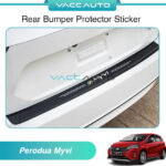 Perodua Myvi M800 Rear Bumper Protector Sticker Carbon