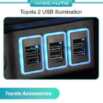 Toyota Vios / Vellfire / Alphard / Innova / Avanza 2 USB illumination Car Accessories Vacc Auto