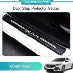 Honda Civic FC 10th Gen Door Step Protector Sticker Carbon