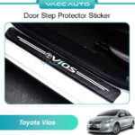 Toyota Vios NCP93 Door Step Protector Sticker Carbon