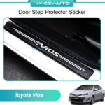Toyota Vios NSP151 Door Step Protector Sticker Carbon