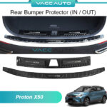 Proton X50 Rear Bumper Protector Titanium Black (IN/OUT)