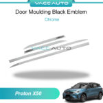 Proton X50 Door Moulding Chrome Black Emblem