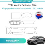 VACC AUTO Transparent TPU Interior Protector Film Scratch Resistant Protective Film For Honda HR-V RU 1st Gen 2016-2022
