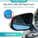 Toyota Vios NCP93 XP90 Blue Mirror with LED Signal Lamp BSM System 1 Year Warranty VACC AUTO