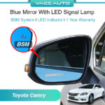 Toyota Camry XV40 ACV40 Blue Mirror with LED Signal Lamp BSM System 1 Year Warranty VACC AUTO