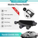 VACC AUTO Car Phone Holder Mount Bracket 360 Rotating GPS Navigation For Toyota Corolla Altis E140 ZZE142 2008-2013 Car