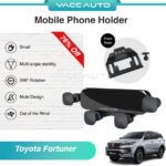 VACC AUTO Car Phone Holder Mount Bracket 360 Rotating GPS Navigation For Toyota Fortuner AN150 2016-2023 Car Accessories