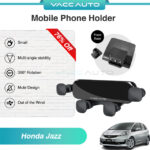 VACC AUTO Car Phone Holder Mount Bracket 360 Rotating GPS Navigation For Honda Jazz Fit GE GE8 GG 2008-2014 Car Accessor