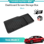 VACC AUTO Antislip Removable Dashboard Screen Rear Storage For Tesla Model 3 2017-2023 Car Accessories