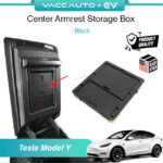 VACC AUTO Center Console Armrest Hidden Storage Box Organizer Tray For Tesla Model Y 2020-2024 Car Accessories